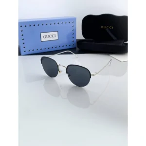 Premium Gucci Sunglasses Silver Black For Men (BT74) - stayhit.in