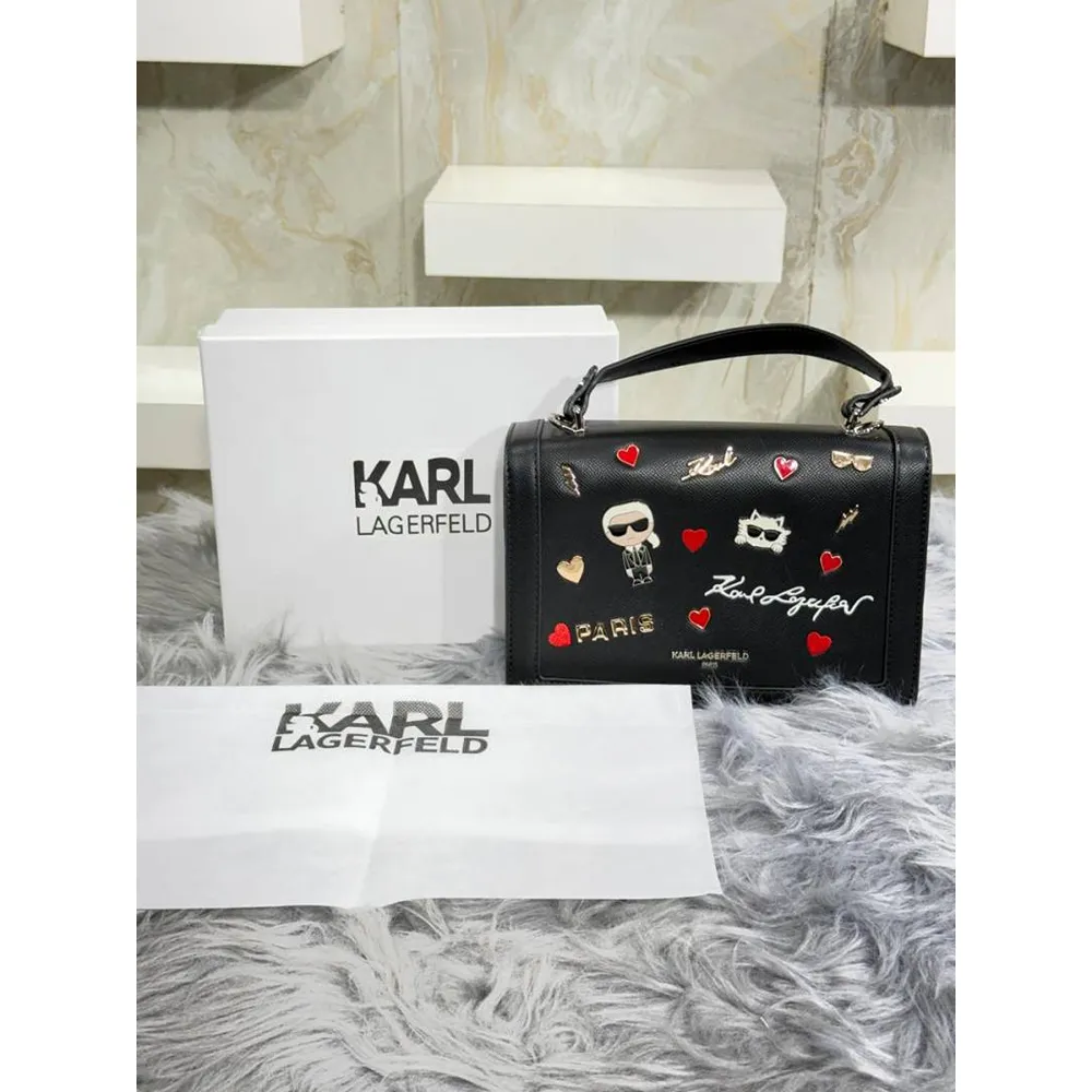Premium Karl Lagerfeld Paris Flap Shoulder Bag With Og Box Long Strap For Women (BT10) - stayhit.in Premium Karl Lagerfeld Paris Flap Shoulder Bag With Og Box Long Strap For Women (BT10) - stayhit.in