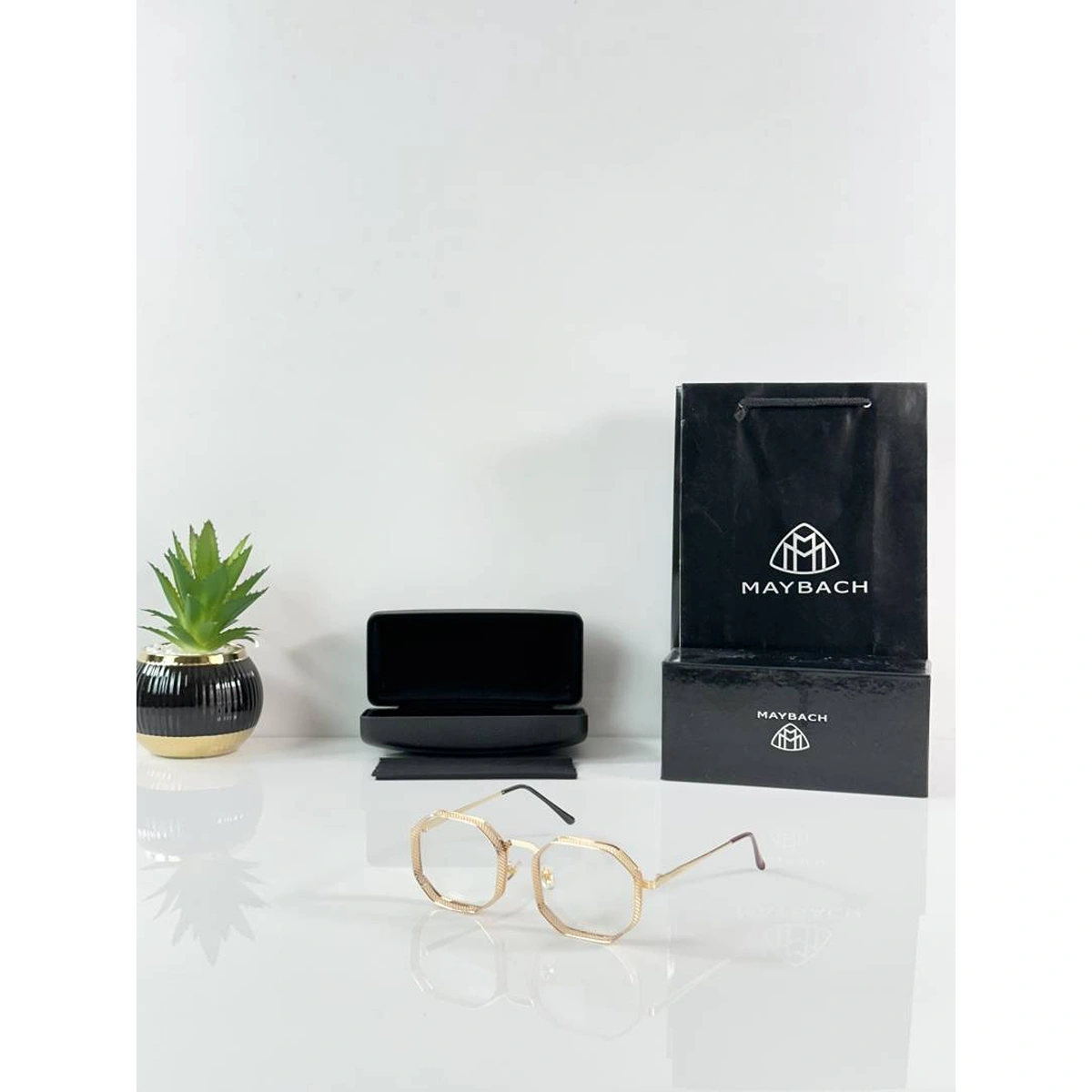 Premium Maybach Frame Sunglass Gold For Men (DW234) - stayhit.in