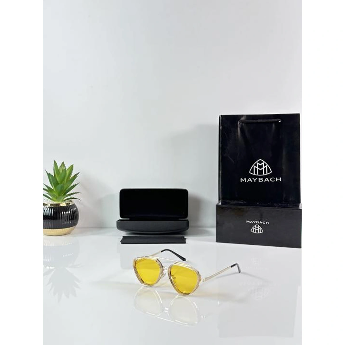 Premium Maybach Sunglasses Gold Yellow For Men (BOT3252) - stayhit.in Premium Maybach Sunglasses Gold Yellow For Men (BOT3252) - stayhit.in