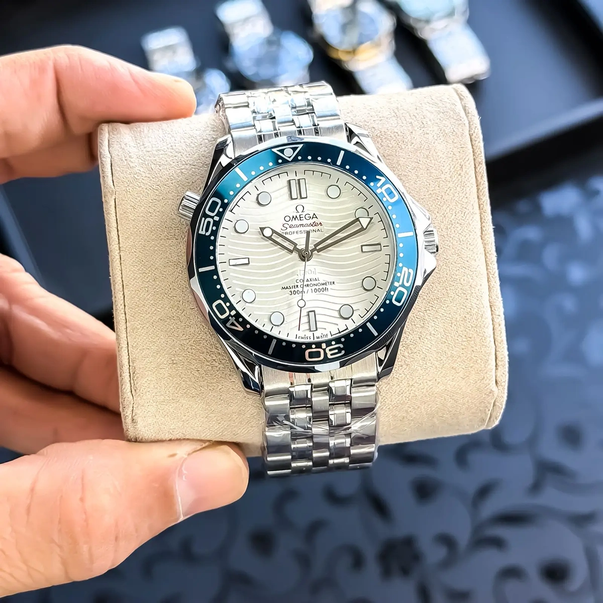 Premium Omega Auto Watch Silver White For Men (JH457) - stayhit.in Premium Omega Auto Watch Silver White For Men (JH457) - stayhit.in