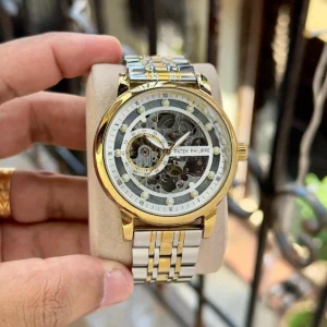 Premium Patek Philippe Skeleton Watch Gold White For Men (WS127) - stayhit.in