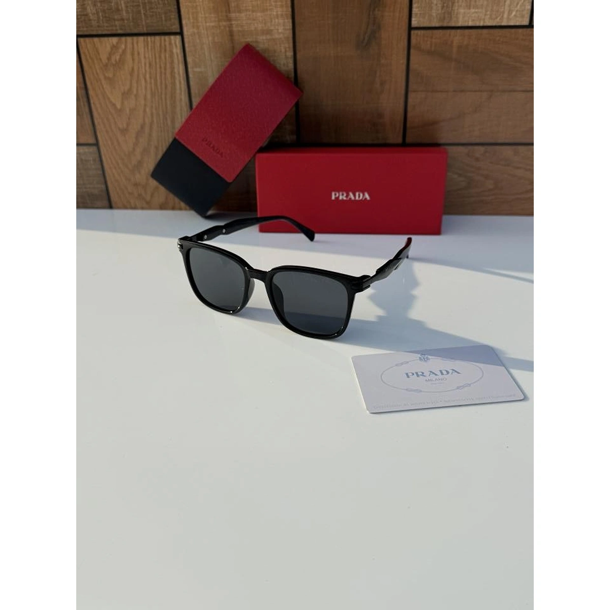 Premium Prada Sunglasses Full Black For Men (BOT3250) - stayhit.in