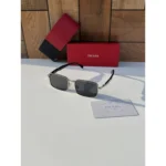 Premium Prada Sunglasses Silver Black For Men (BOT3420) - stayhit.in