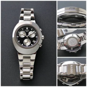 Premium Rado 100M Chronograph Watch Black Dial For Men (SOS648) - stayhit.in