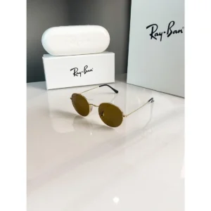 Premium Rayban Sunglasses Gold Brown For Men (BT65) - stayhit.in