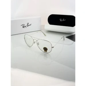 Premium Rayban Sunglasses Silver Frame For Men (BT75) - stayhit.in