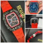 Premium Richard Mille Watch Red Strap For Men (SOS571) - stayhit.in