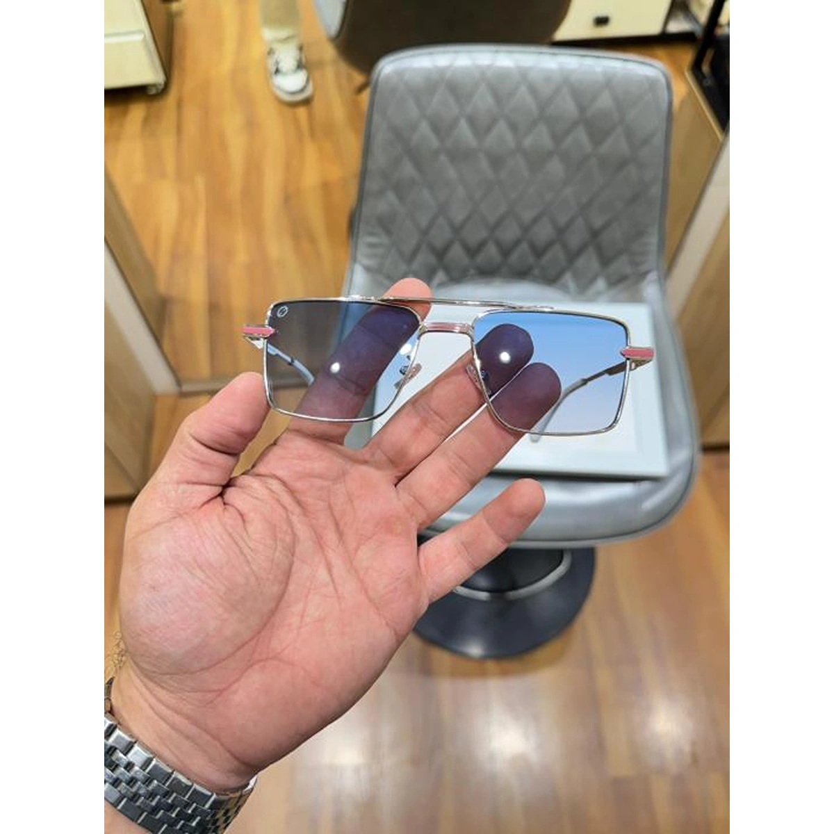 Premium T Henri Sunglasses Silver Blue For Men (BOT3542) - stayhit.in Premium T Henri Sunglasses Silver Blue For Men (BOT3542) - stayhit.in
