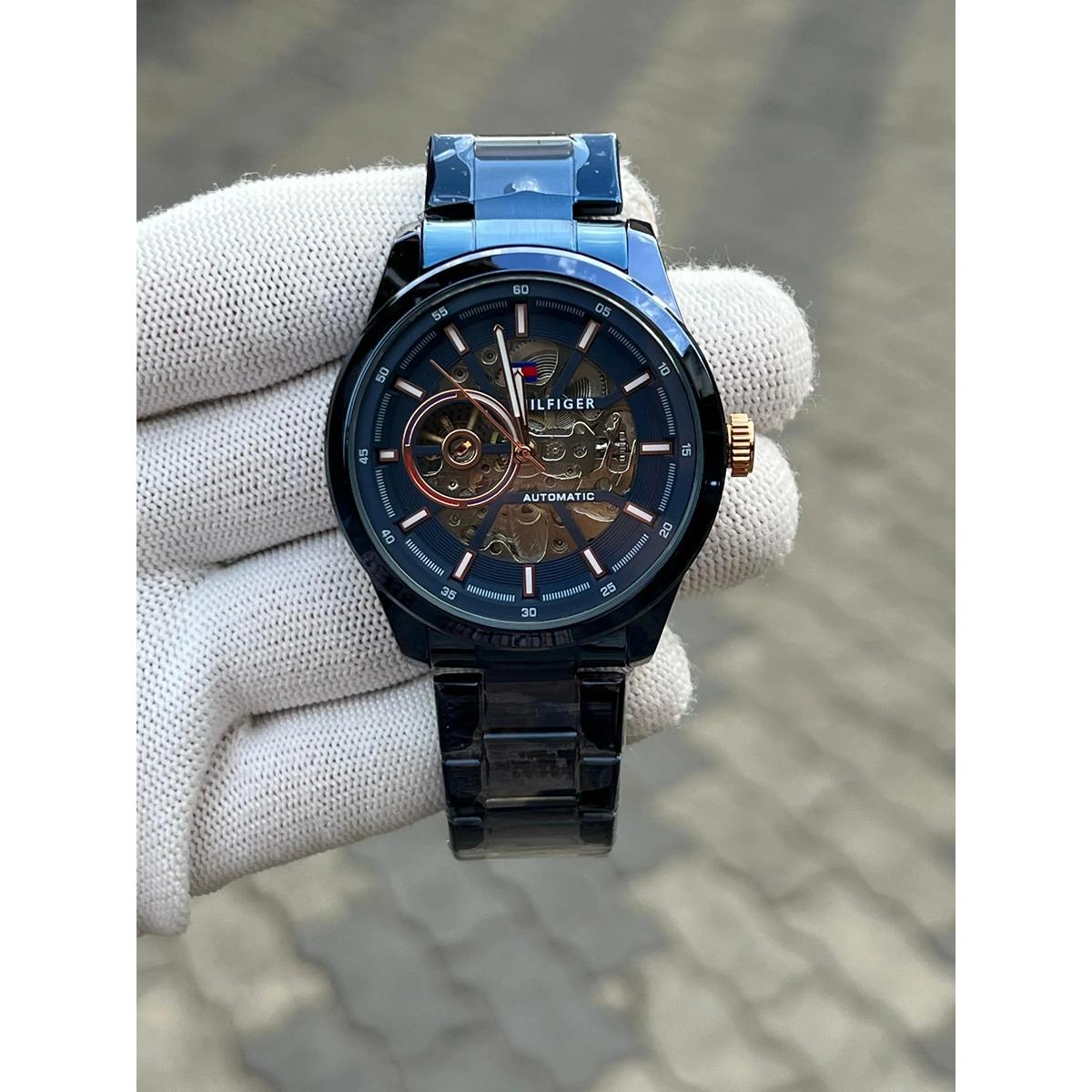 Premium Tommy Hilfiger Automatic Watch Chain Blue For Men (JH593) - stayhit.in Premium Tommy Hilfiger Automatic Watch Chain Blue For Men (JH593) - stayhit.in