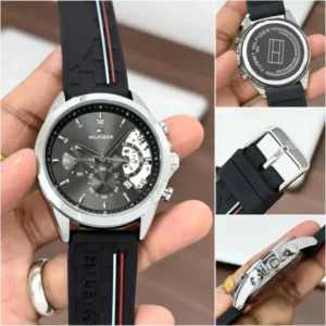 Premium Tommy Hilfiger Baker Watch Black Strap For Men (SOS514) - stayhit.in