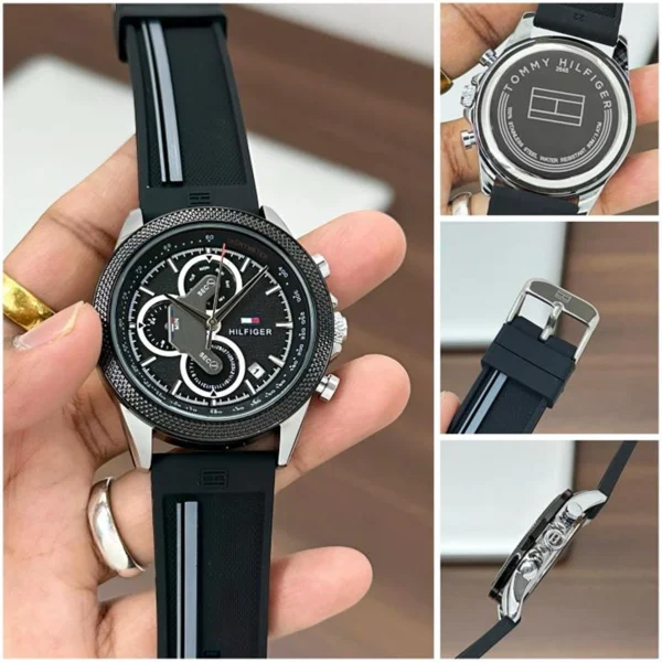 Premium Tommy Hilfiger Clark Watch Black For Men (BOT3909) - stayhit.in Premium Tommy Hilfiger Clark Watch Black For Men (BOT3909) - stayhit.in