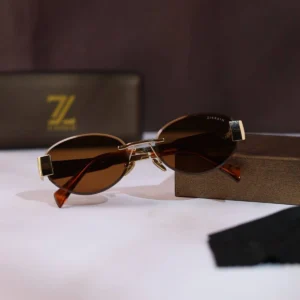 Premium Zikrain Sunglasses Gold Brown For Men (SOS309) - stayhit.in