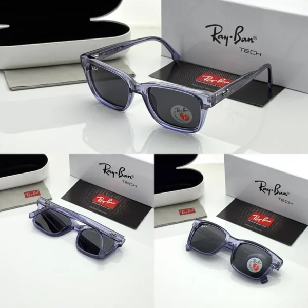 Rayban Sunglass Purple Transparent For Men Rayban Sunglass Purple Transparent For Men