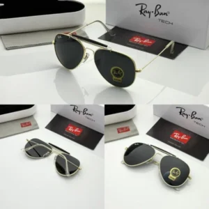 Rayban Sunglasses Golden Black For Men