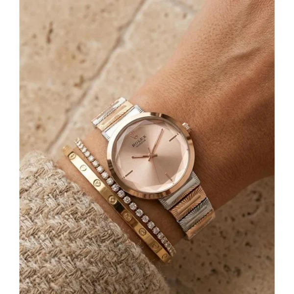 Rolex Acnos Watch Two Tone For Women