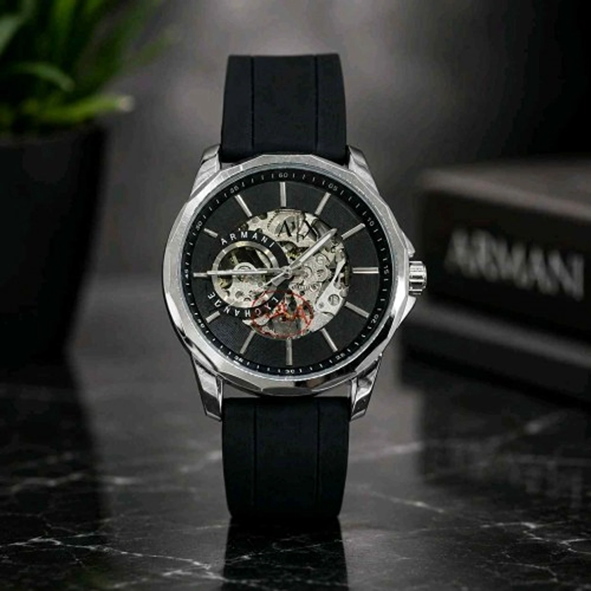 Stylish Armani Exchange Skeleton Watch For Men (BOT3378) - stayhit.in
