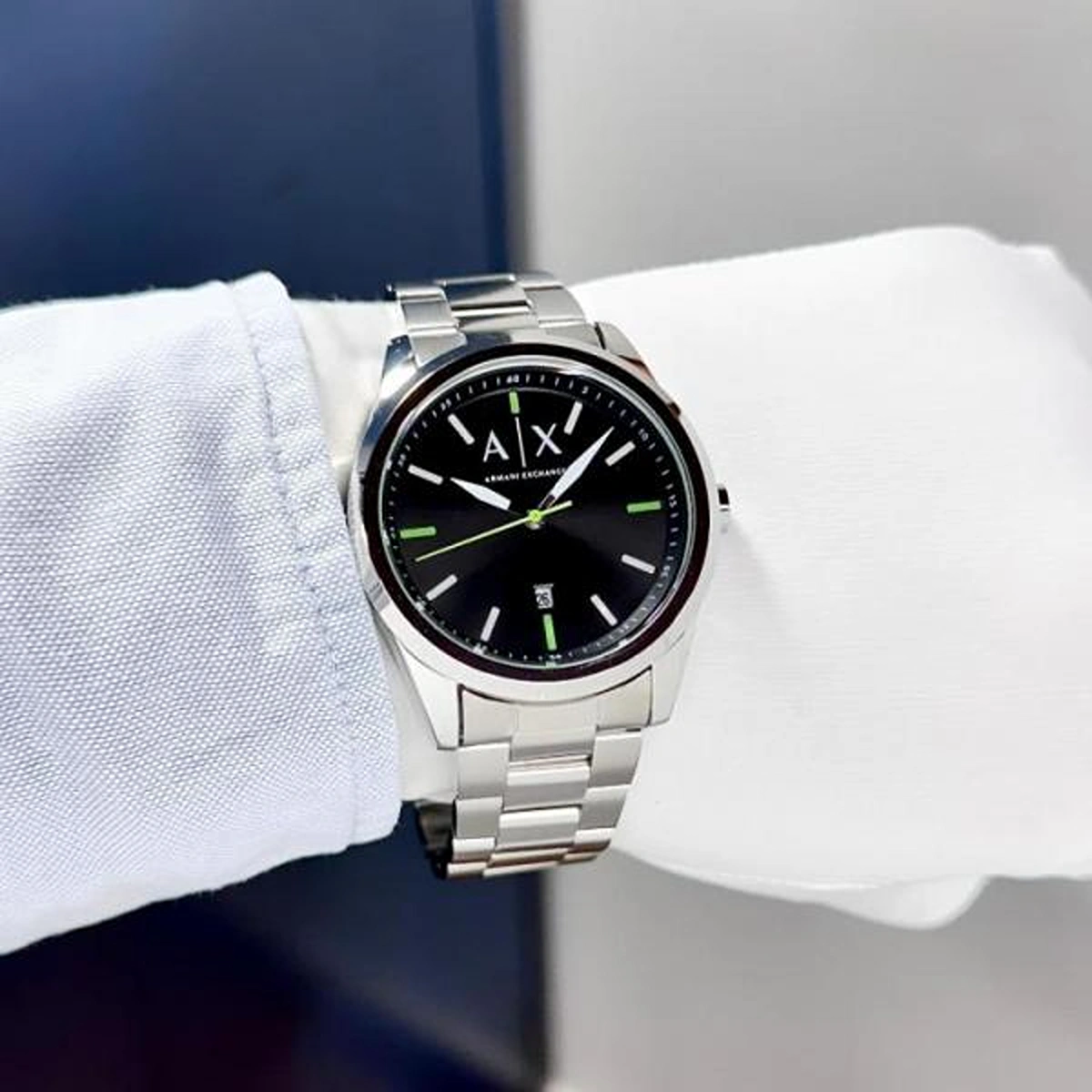 Stylish Armani Exchange Watch With Black Logo For Men (BOT3008) - stayhit.in Stylish Armani Exchange Watch With Black Logo For Men (BOT3008) - stayhit.in