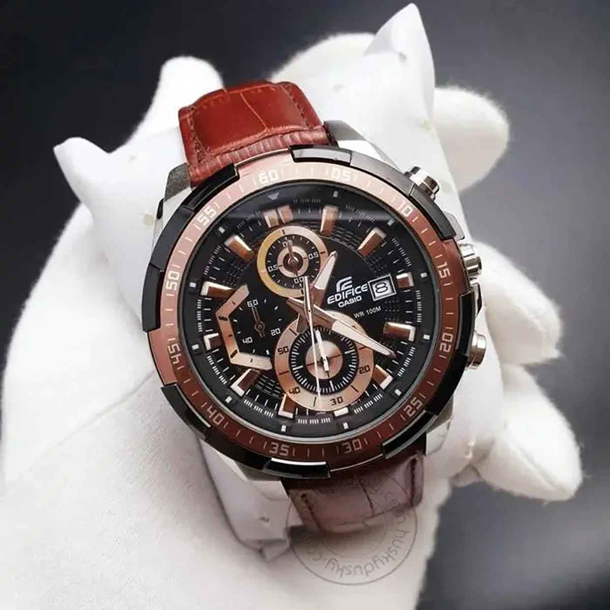 Stylish Casio Edifice Watch Brown For Men (JH575) - stayhit.in Stylish Casio Edifice Watch Brown For Men (JH575) - stayhit.in