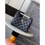 Stylish Chanel Pearl Flap Shoulder Bag With Og Box & Dust Bag For Women (LAB1060) - stayhit.in