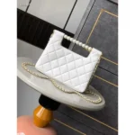Stylish Chanel Pearl Flap Shoulder Bag With Og Box & Dust Bag For Women (LAB1061) - stayhit.in