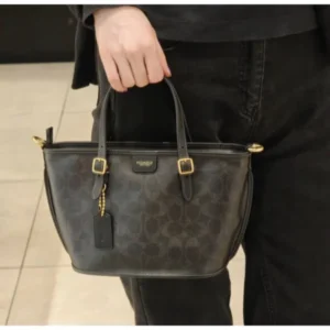Stylish Coach Taxi Small Tote Bag With Og Box Monogram For Women (SOS508) - stayhit.in