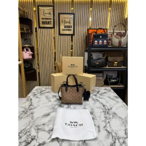 Stylish Coach Willow Tote Bag Monogram Canvas Mini For Women (JH425) - stayhit.in