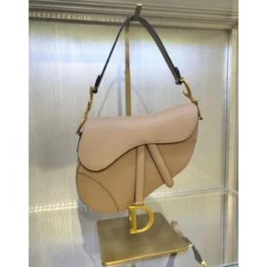 Stylish Dior Saddle Leather Bag Khakhi With Og Box Dustcover For Women (BOT2566) - stayhit.in