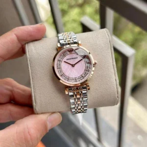Stylish Emporio Armani Chronograph Watch Two Tone For Women (BOT3627) - stayhit.in
