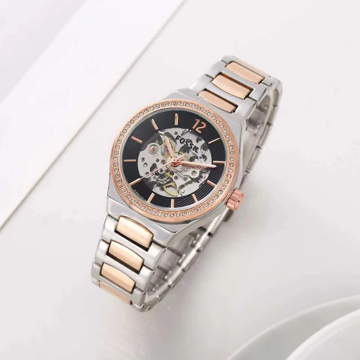 Stylish Fossil Eevie Automatic Watch For Women (LAB733) - stayhit.in