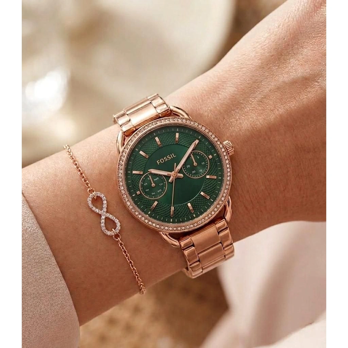 Stylish Fossil Tailor Copper Watch For Women (LAB739) - stayhit.in Stylish Fossil Tailor Copper Watch For Women (LAB739) - stayhit.in