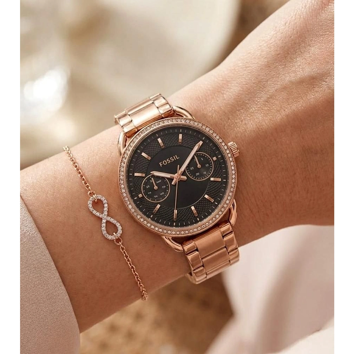 Stylish Fossil Tailor Copper Watch For Women (LAB740) - stayhit.in Stylish Fossil Tailor Copper Watch For Women (LAB740) - stayhit.in
