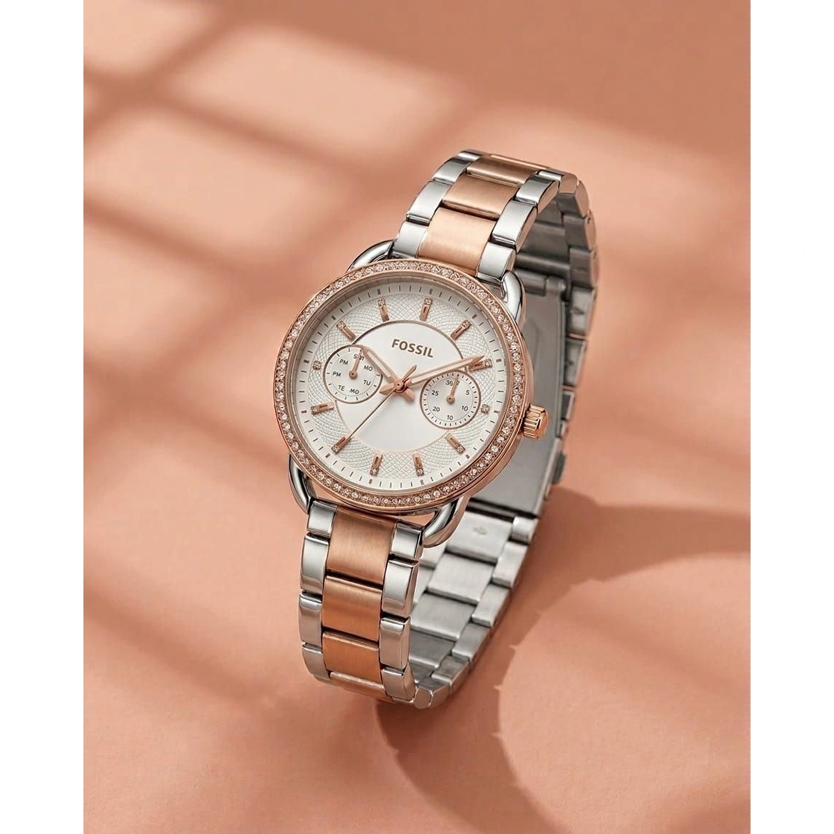 Stylish Fossil Tailor Copper Watch For Women (LAB833) - stayhit.in Stylish Fossil Tailor Copper Watch For Women (LAB833) - stayhit.in