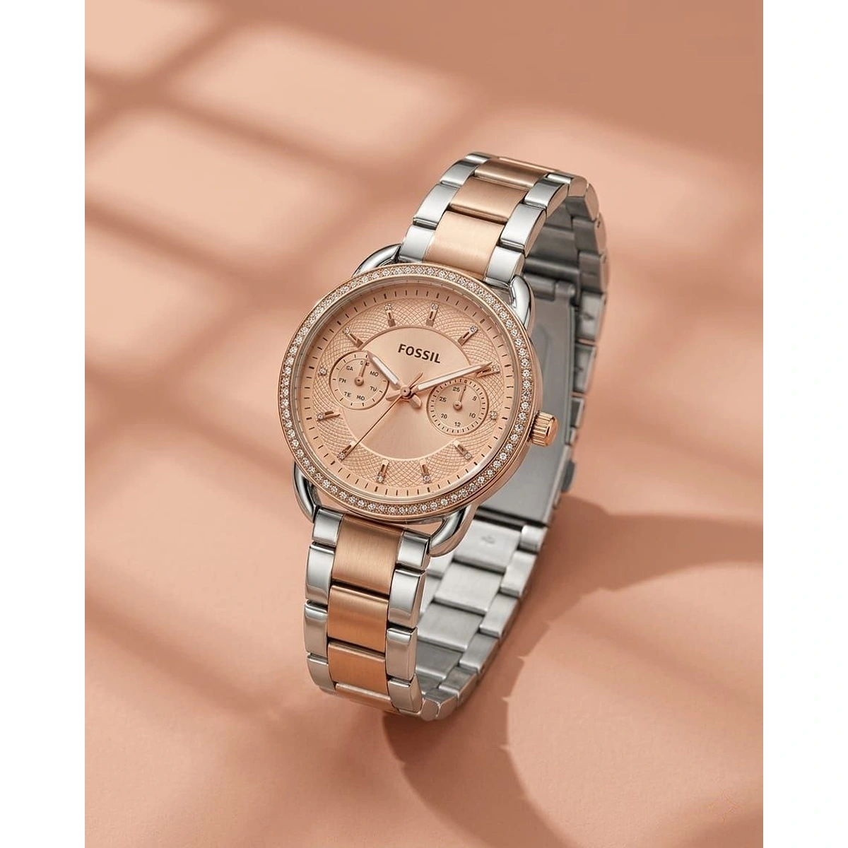 Stylish Fossil Tailor Copper Watch For Women (LAB834) - stayhit.in Stylish Fossil Tailor Copper Watch For Women (LAB834) - stayhit.in