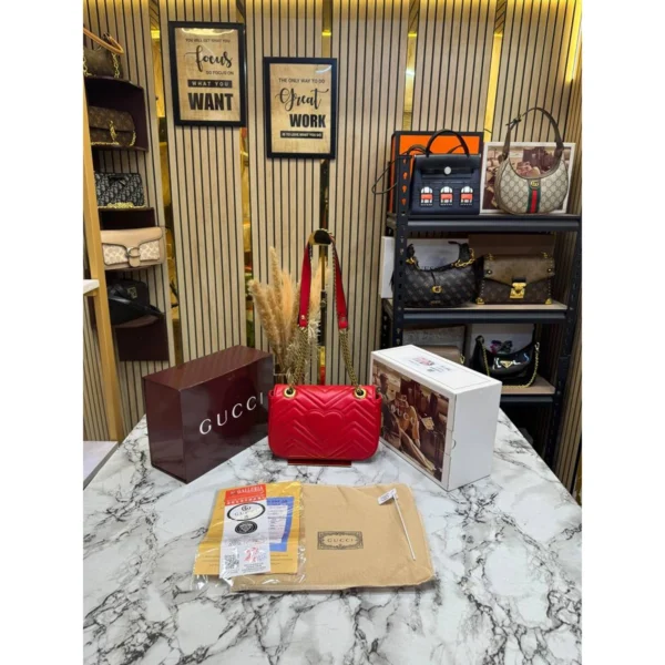 Stylish Gucci Gg Marmont Bag With Double Box And Dust Bag For Women (SOS457) - stayhit.in