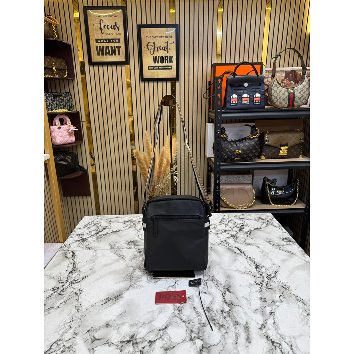 Stylish Hugo Boss Crossbody Side Bag For Women (JH439) - stayhit.in Stylish Hugo Boss Crossbody Side Bag For Women (JH439) - stayhit.in