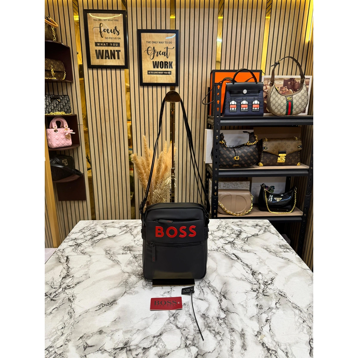 Stylish Hugo Boss Crossbody Side Bag For Women (JH441) - stayhit.in Stylish Hugo Boss Crossbody Side Bag For Women (JH441) - stayhit.in