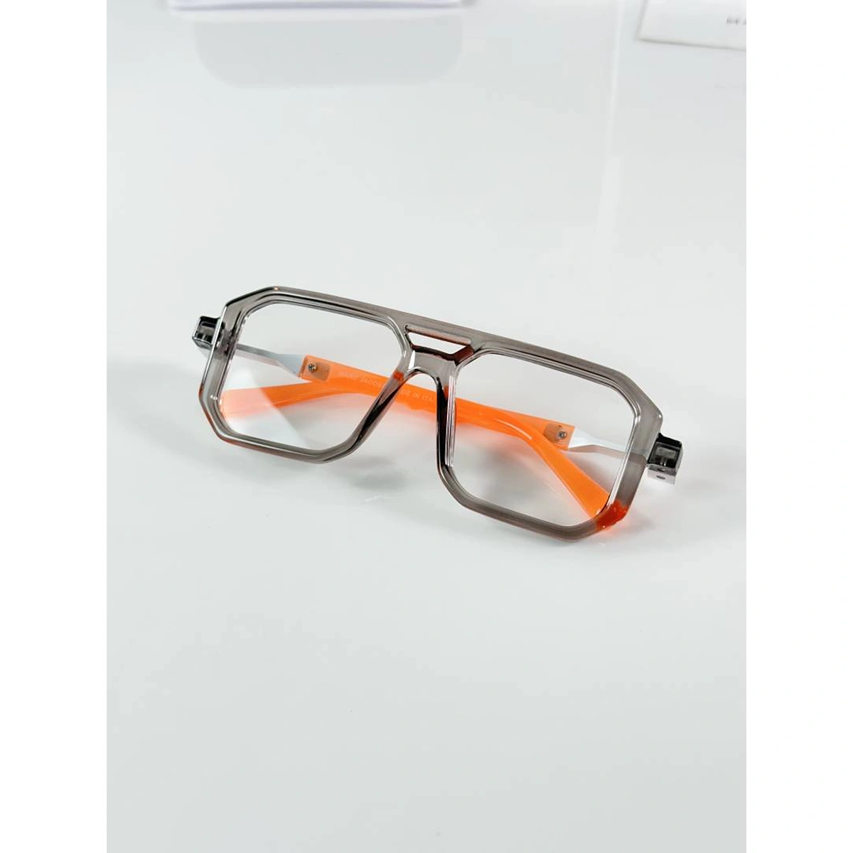Stylish Marc Jacobs Frame Sunglass Grey Orange For Men (DW248) - stayhit.in
