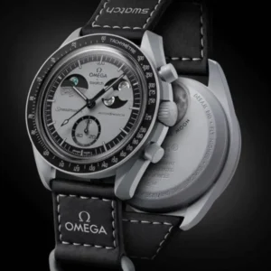 Stylish Omega Swatch Watch Mission To Earthphase For Men (SOS536) - stayhit.in
