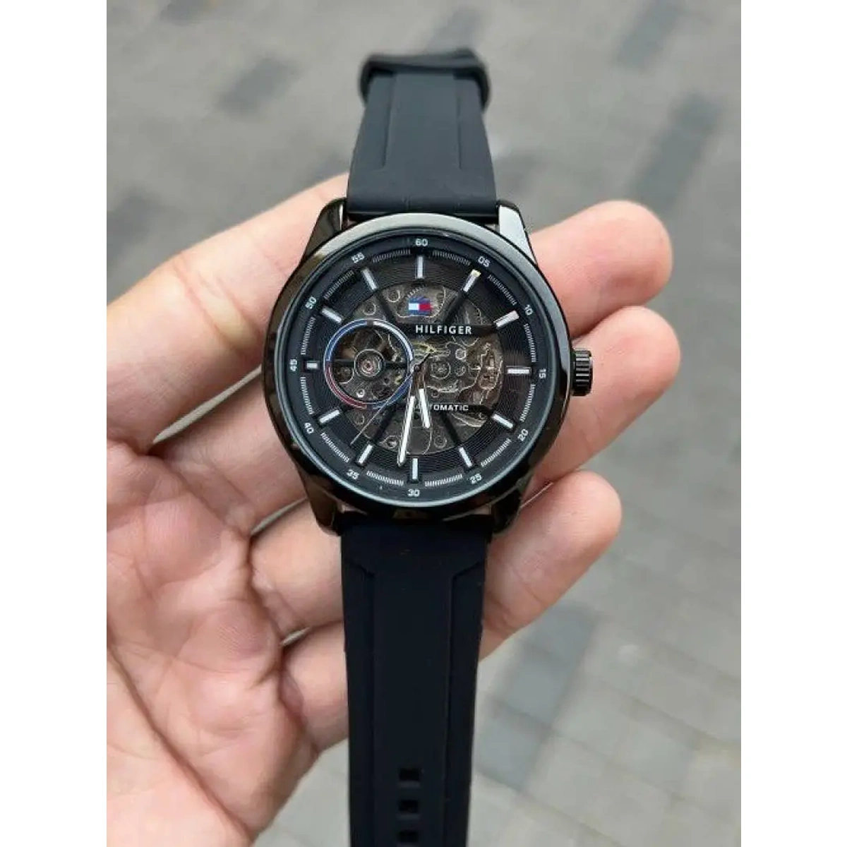 Stylish Rado Quartz Watch Silver Black For Men (JH489) - stayhit.in Stylish Rado Quartz Watch Silver Black For Men (JH489) - stayhit.in