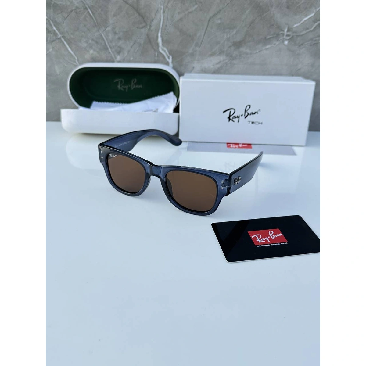 Stylish Rayban 0840 Sunglass Blue Brown For Men (BT182) - stayhit.in
