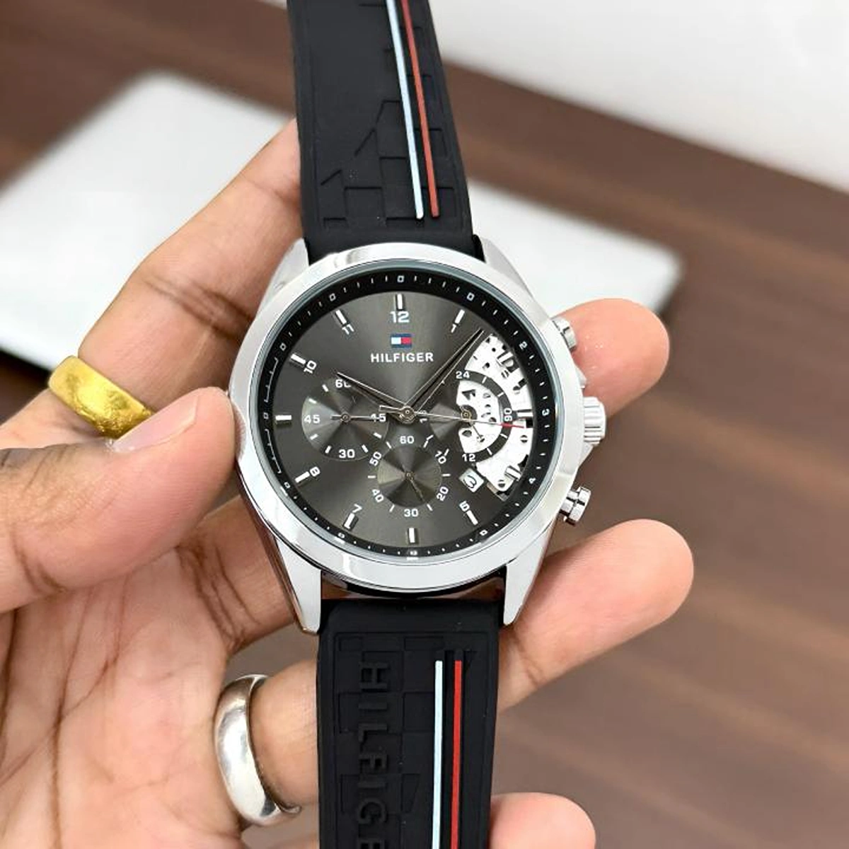 Stylish Tommy Hilfiger Clark Watch Black For Men (BOT3891) - stayhit.in Stylish Tommy Hilfiger Clark Watch Black For Men (BOT3891) - stayhit.in