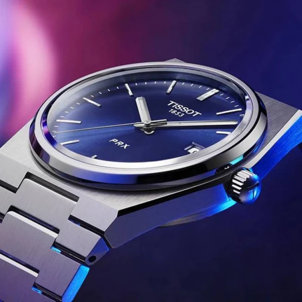 Tissot 1853 Prx Powermatic Watch Silver Blue For Men Tissot 1853 Prx Powermatic Watch Silver Blue For Men
