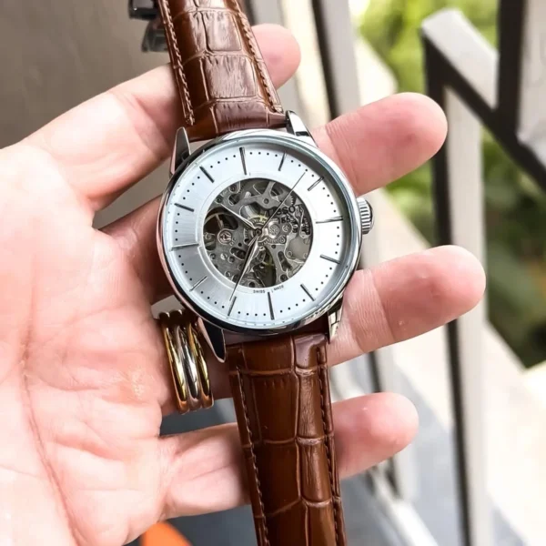 Tissot Auto Watch Silver White For Men Tissot Auto Watch Silver White For Men