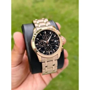 Tissot Couturier Watch Gold Black For Men