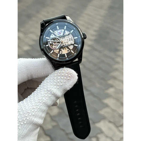 Tommy Hilfiger Automatic Watch Leather Belt For Men