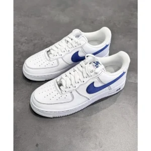 Elegant Nike Air Force 1 Shoes White Deep Royal For Men (SUP3424) - stayhit.in