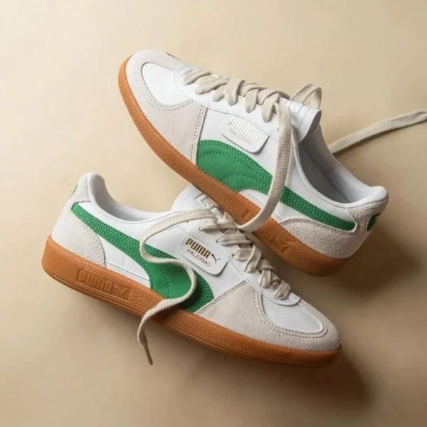 Elegant Puma Palermo Shoes White Green Gum For Men (SUP3049) - stayhit.in Elegant Puma Palermo Shoes White Green Gum For Men (SUP3049) - stayhit.in