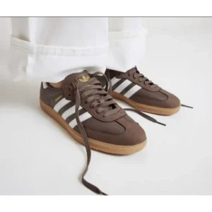 Imported Adidas Samba Og Shoes Dark Brown Beige For Men (SUP3084) - stayhit.in