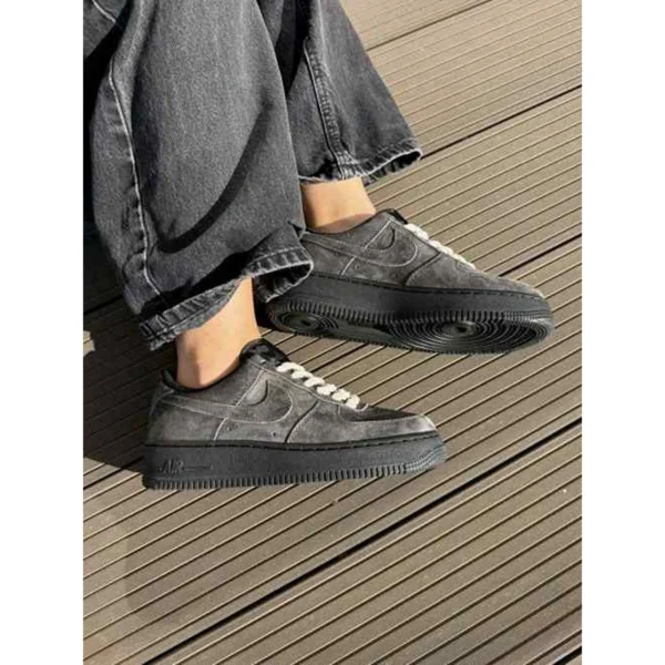 Imported Nike Air Force 1 Shoes Low Grey Black For Men (SUP1155) - stayhit.in